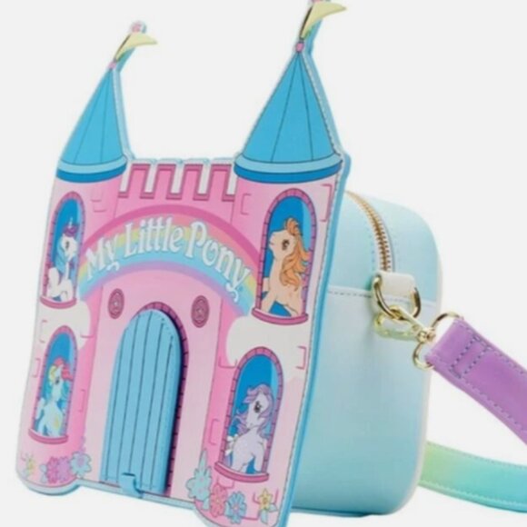 ?✨ Loungefly My Little Pony™ Castle Crossbody Bag ? Exclusive Retro Rainbow main image 6